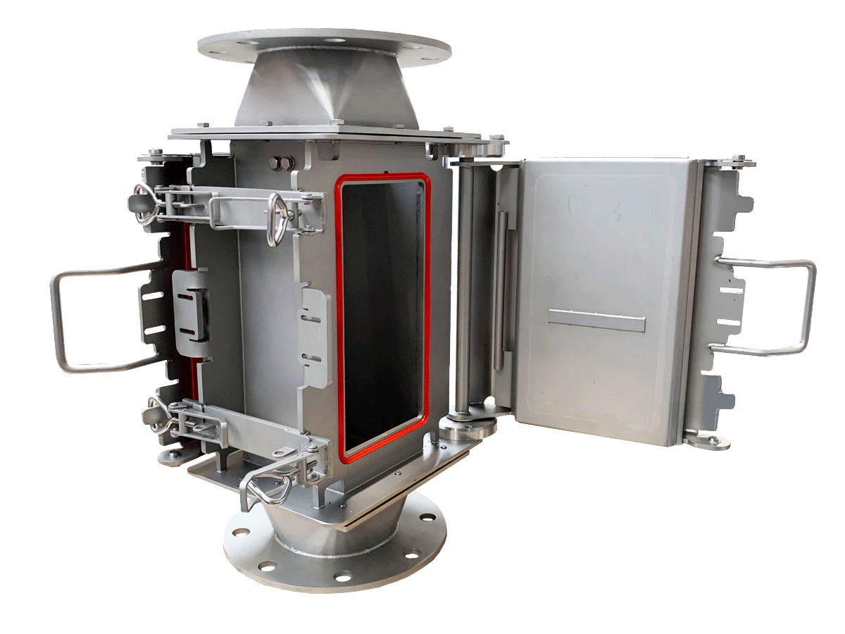 External pole chute separators Goudsmit